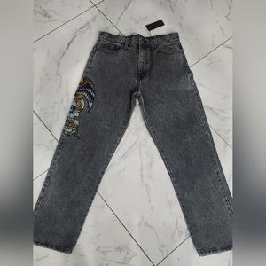 Don Ed Hardy Loose Fit Skull Jeans